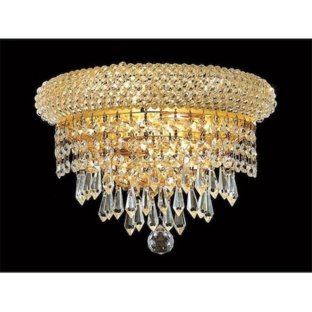 Elegant Lighting Elegant Lighting 1802W12G-RC 12 x 6 in. Primo Collection Wall Sconce - Royal Cut; Gold v1802W12G/RC